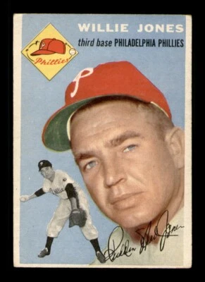 1954 Topps Set Break #41 Willie Jones en muy buen estado-excelente *tarjetas obg* Foto 1 de 2