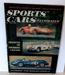 Sports Cars Illustrated Magazine March 1959 Corvette Road Test Lister Chevy - Picture 1 of 6