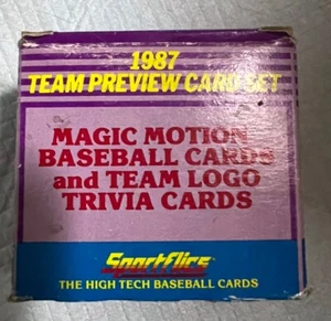 MLB Sportflics 1987 béisbol 'Juego de fábrica vista previa del equipo' - 26 jugadores/26 equipos - Imagen 1 de 2