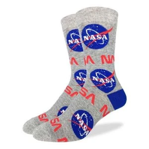 Calcetines de tripulación Good Luck para hombre - gris NASA - Imagen 1 de 1