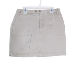 LANDS' END Girls Size 14 (12-13 Years) Khaki Skort Pockets Adjustable Waist - Picture 1 of 5