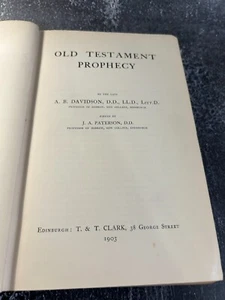 Old Testament Prophecy by A. B. Davidson (edited by J. A. Paterson) - Picture 1 of 6