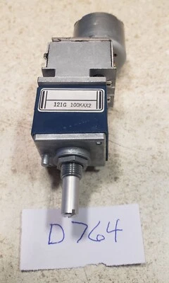 NEW! Alps RK27112MC-100K Dual Audio Taper Manual/Motor Potentiometer! - Image 1 of 4