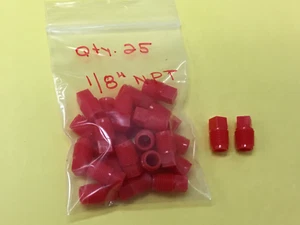 Tappi in polietilene filettato testa quadrata - 1/8" NPT - Lotto di (25) - NUOVI - Foto 1 di 2