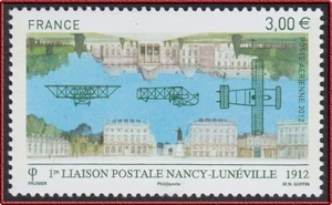 2012 FRANCE PA 75** 1ère Liaison Postale Nancy - Lunéville Avion, France 2012 NH - Imagen 1 de 1