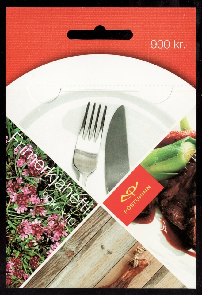 2005 Iceland Sc# 1051a Booklet - Dining Food - MNH postage stamps Cv$27 - Image 1 of 1