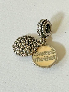 Genuine Pandora Dangling Sweet Mother Charm - Picture 1 of 1