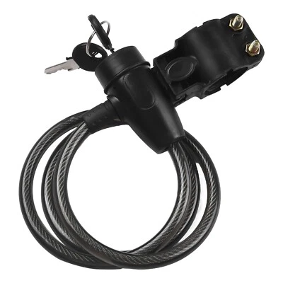Bike Bicycle Lock Chain Key Cycling Security Wire Trolly High Strength - Image 1 of 4