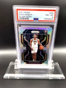 2021 Prizm Evan Mobley Rookie RC Silver Prizm #325 Cavs PSA 8 🔥 🏀 🔥 - Picture 1 of 2
