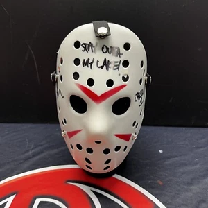 Ari Lehman Autographed Friday The 13th Inscribed Jason Vorhees Mask Steiner CX - Picture 1 of 5