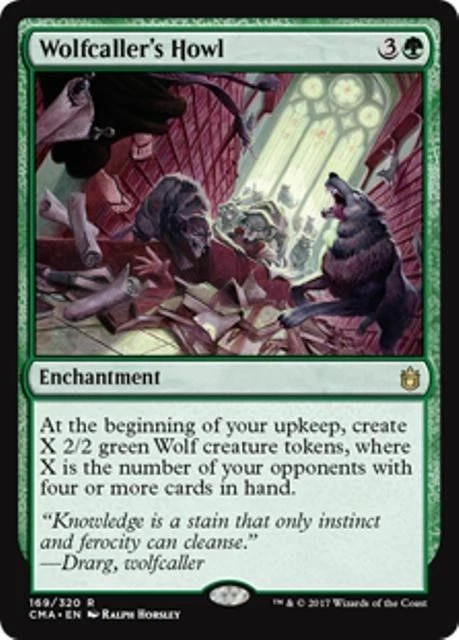 WOLFCALLER'S HOWL NM Commander Anthology MTG Green - Enchantment Rare - Image 1 of 1