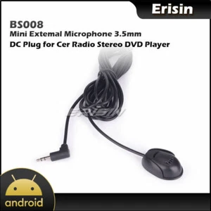 Erisin 3M Extern Mikrofon Standard 3.5mm Plug Für Autoradio Navi PC Laptop ES008 - Bild 1 von 7