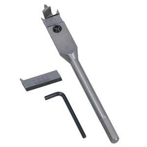 Expansive Flat Wood Boring Drill Bit Set 22 -76mm Adjustable Spade Bit - Picture 1 of 6
