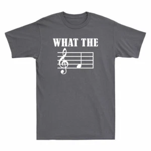 Graphic F The Funny What Cotton Note T-Shirt Musical Men's Gift Note Musical - Picture 1 of 7