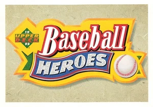 1991 Upper Deck #NNO Header Card Baseball Heroes: Hank Aaron - Picture 1 of 2