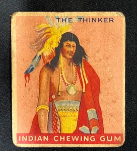 1933 Goudey Indian Gum #205 The Thinker  1 - POOR - Picture 1 of 2