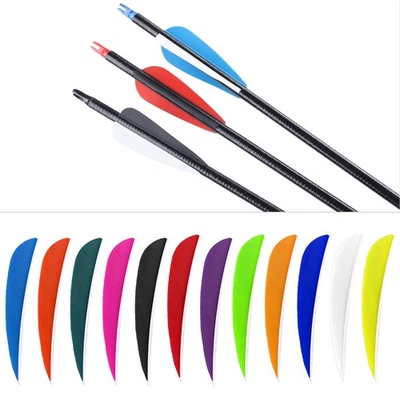 12 Pcs 3 Inches Feather DIY Fletching For Archery Hunting Shooting✈ - Image 1 of 4