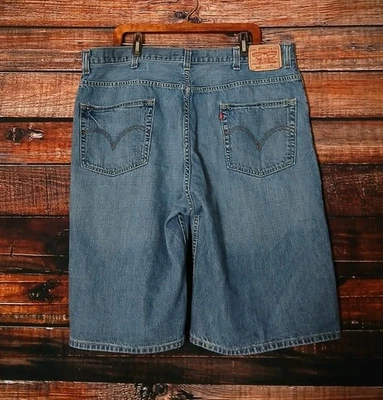 Pantalones Cortos de Jean Levis 569 Para Hombre 42 Sueltos Calce Recto Azul Denim 100% Algodón  Foto 1 de 4