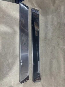 Jeep J-10 1975 FSJ Truck Polished Stainless Steel Door Glass Vent Shades - Picture 1 of 4