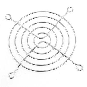 5 x silber Fan Grill Lüfter Grill Fingerschutz 9cm Lüftergitter Gitter - Bild 1 von 1