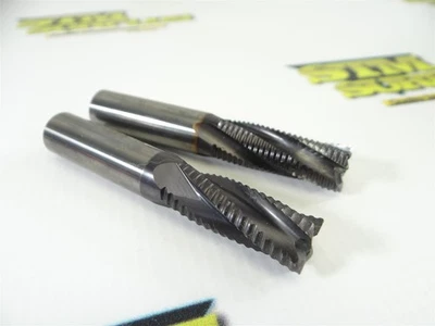 一对实心碳化物 4 Flute 粗糙端 MILLS 1/2 英寸 NIAGARA — 第 1/4 张图片