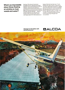 1967 Print Ad - Alcoa - Aluminum Portable Airstrip -Small Plane - 11" x 8" - Picture 1 of 1
