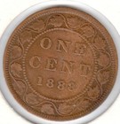 1888 Very Fine Canadian Large Cent #2