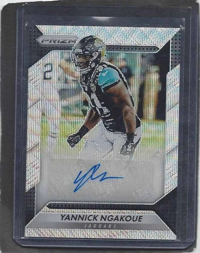 YANNICK NGAKOUE 2016 PANINI PRIZM BLUE WAVE PRIZMS ROOKIE AUTO RC #D 116/149 - Image 1 of 1