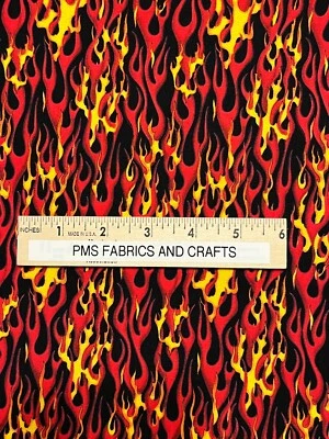 Elizabeth Studios Motocicleta Llamas MEZCLA 100% tela de algodón por yarda 36 x 44 Foto 1 de 4