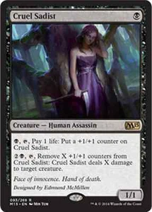 MTG CRUEL SADIST EXC - SADICA CRUDELE - M15 - MAGIC - Picture 1 of 1