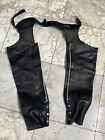 Highway One Leather Motorcycle Chaps Size Medium 324