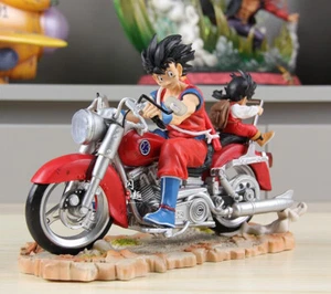 Dragon Ball series GK motorcycle father son Wukong Wufan motorcycle figurine red - Picture 1 of 8