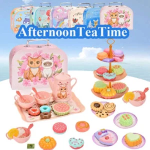7 Afternoon Tea Sets Kind Spielen Spielzeug Mädchen Spielhaus Küche Essen für Chi - Bild 1 von 30