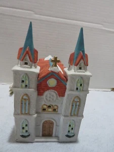 DE COLECCIÓN DICKENS PORCELANA ILUMINAR IGLESIA EXPRESIONES NAVIDEÑAS - Imagen 1 de 9