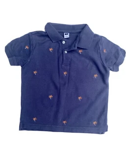 Janie and Jack Boys POLO Shirt Palm Trees  Size 4 - Picture 1 of 5