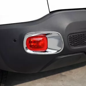 For Jeep Renegade 2015-2017 Chrome Rear Tail Fog Light Lamp Cover Trim Frame - Bild 1 von 8