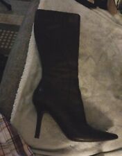Nine West Brown Pointy Toe Knee High Boots Sz. 7 1/2