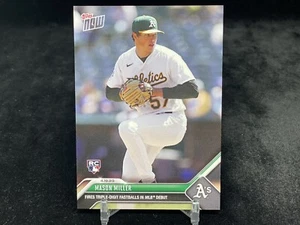 MASON MILLER 2023 TOPPS NOW MLB #152 BASE ROOKIE DEBUT / ATHLETICS [ PR / 858 ] - Picture 1 of 2
