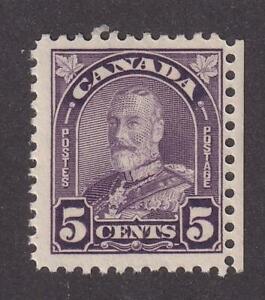 Canada MNH-OG 1930 sc#169 violet KGV 5¢ Arch/Leaf issue  [v2]