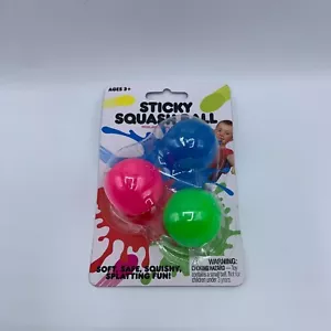2 Stück Sticky Squash Ball Throw Squishy Fun Sticky Ball Waschbar & Wiederverwendbar Spielzeug - Bild 1 von 3