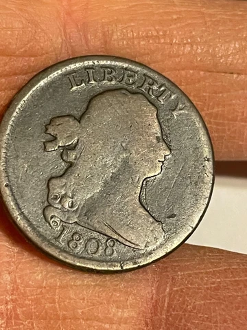 1808 DRAPED BUST HALF CENT Cover