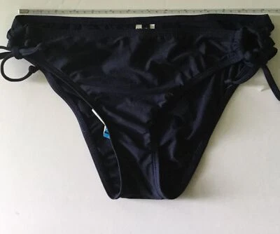 NEW NAUTICA Navy Blue Tunnel Side Tie Swim Bikini Bottom Separate (Size 6) - Image 1 of 4