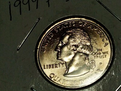 Mint Error Coin State Quarter Delaware 1999 p Grease Strike OBVERSE And REVERSE - Image 1 of 4