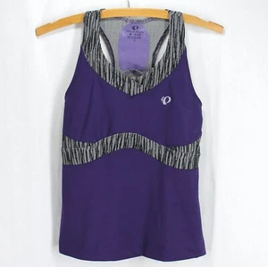 Pearl Izumi Elite Tank Top Womens Sz S Purple Gray Built In Shelf Bra Racerback  - Picture 1 of 5