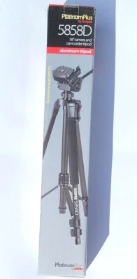 Sunpak Platinum Plus by Sunpak 5858D Photo/Video Tripod Black - Image 1 of 4