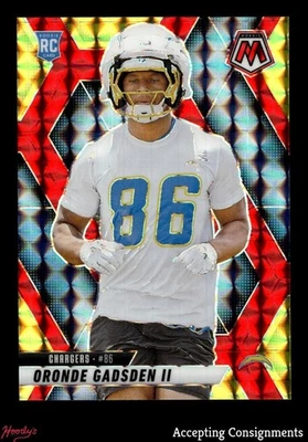Mosaic Choice Fusion 2025 rojo y amarillo #374 Oronde Gadsden II RC ROOKIE 19/89 Foto 1 de 2