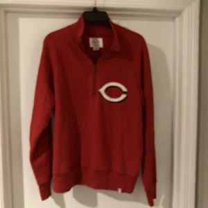 SUDADERA MARCA CINCINNATI REDS MLB 1/4 CREMALLERA '47 Adulto Mediana M BÉISBOL - Imagen 1 de 7