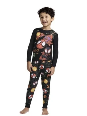 Spiderman Black 2 Piece Halloween Pajamas Boys 2T By Marvel - Image 1 of 4