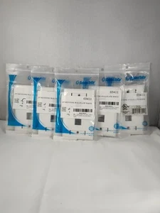Pack Of 5 Cables To Go 03411 Two Port Keystone Single Gang Wall Plate White - Picture 1 of 5