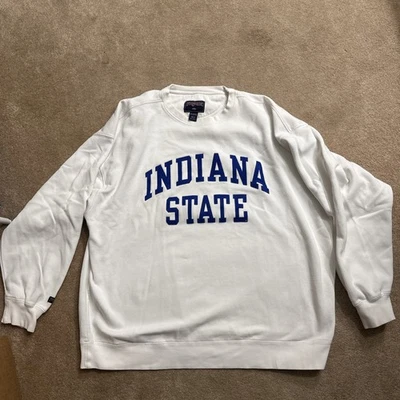 Sudadera Jansport XXL Indiana State University Sycamores Blanca 2XL Manga Larga Foto 1 de 4